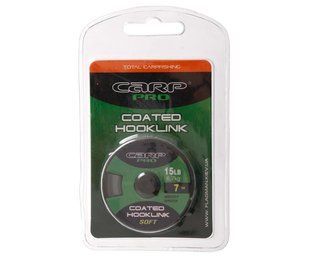 Поводковий матеріал в оболочке Carp Pro Weedy Greencoated 15 lb 7 м
