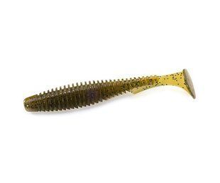Силікон FishUp U-Shad 4" (8шт), #074 - Green Pumpkin Seed