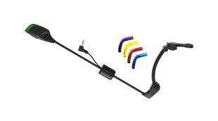 Marshal 5in1 Colour bite indicator - Свінгерів з 5-ма різнокольоровими накладками(червоний, жовтий, зелений, синій, фіолетовий), магнітний фіксатор жилки, з металевою жорсткою штангою та підсвічуванням