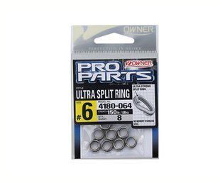 Кiльця заводнi "OWNER" 4180-044 (P-25) (72825) Split Ring Ultra Wire №04 41кг.10шт. nickel