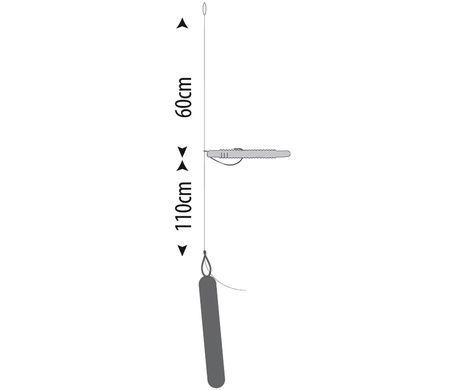 Гачок з повідцем Gamakatsu BKD-Drop Shot Rig W-EWG №1