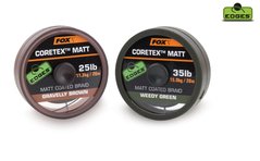 Поводковий матеріал FOX Matt Coretex Gravelly Brown 20 м 35 lb, 20, 35lb
