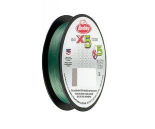 Шнур Berkley X5 Braid Green 150м 0.14мм
