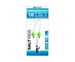 Оснащення морське Spro Salt Rig №18 LR Polyboll Citrus 108см 0.5-0.4мм №1/0