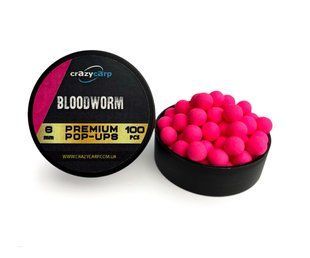 Поп-ап Crazy Carp Bloodworm (мотиль) - 6мм