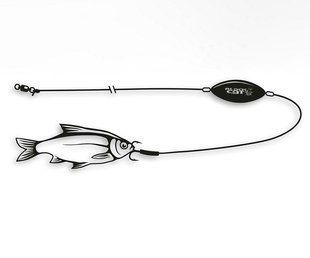 Сомове оснащення Black Cat U-Float Rig Treble Hook XL №3 100кг