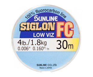 Флюорокарбон Sunline Siglon FC 30m 0.160mm 1.8kg повідковий
