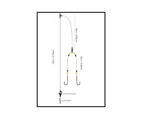 Оснащення морське Spro Salt Rig №14 Wishbone Ghost 70см 0.7-0.4мм №1/0