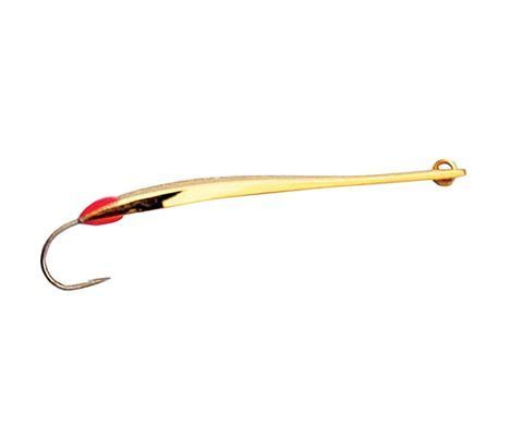 Блешня вертикальна зимова з впаяним гачком Lucky John Model S-1 31мм Gold