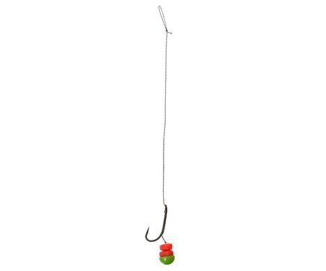 Готовий повідець Carp Pro 15lb з гачком №2 Long Shank -Popup Corn, Popup Half Boile Stop