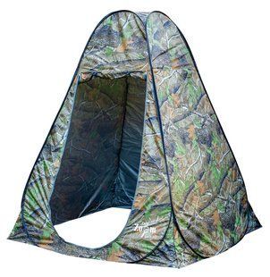 Camou Pop Up Shelter, 150x150x180cm - Намет-Шелтер автоматичний легкий, 1-но містний, камуфляжний, розміри: (150см х 150см х 180см), Вага: (2,5кг)
