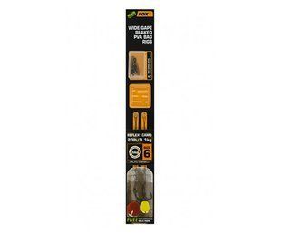 Повідець з гачком FOX Wide Gape Beaked PVA Bag Rigs Camo 20lb №6