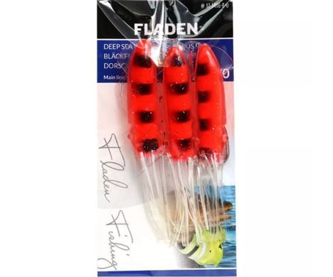 Оснащення морське Fladen Winged Octopus Red/Black №8