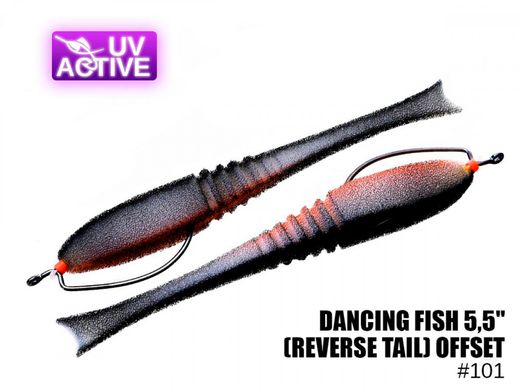 Поролонова рибка ПрофМонтаж 101 Dancing Fish 5,5",(reverse tail) offset,