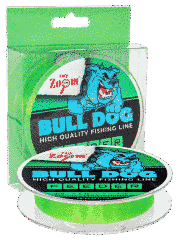 Bull-Dog Feeder Fluo line, 0,22mm, 6,40kg, 300m - Жилка фідерна, універсальна, флюо зелена, діаметр: (0,22мм/6,4кг), довжина: (300м)