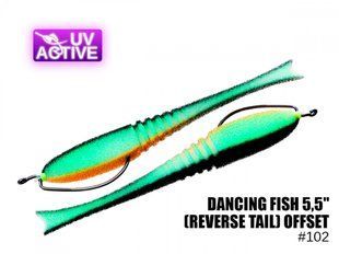 Поролонова рибка ПрофМонтаж 102 Dancing Fish 5,5",(reverse tail) offset,
