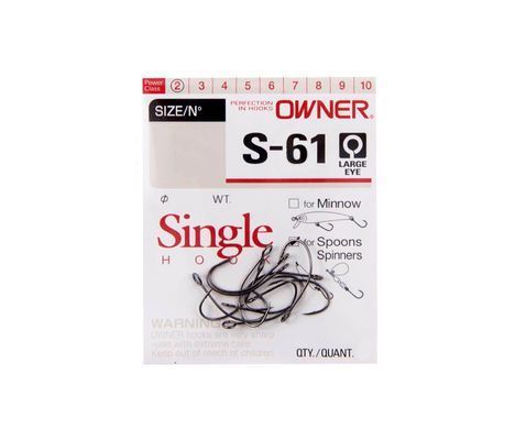 Гачки Owner Single Hook S-61 №3/0