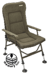 Marshal Memory Foam Chair, 50x50x39/105cm - Комфортне крісло з набивкою з ефектом пам"яті та регулюванням нахилу спинки, з неопреновими чохлами на підлокітниках, ніжки регулюються по висоті, розміри: (50см х 50см х 39/105см), вага: (6,3кг)