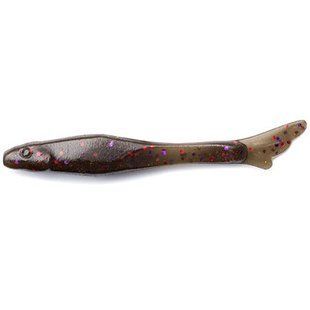 Силікон FishUp Tiny 1.5" (12шт), #050 - Green Pumpkin Brown/Red & Purple