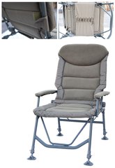 Marshal VIP Chair, 52x59x43/110 - Велике комфортне "VIP" крісло з регулюванням нахилу спинки, ніжки регулюються по висоті, з неопреновими чохлами на підлокітниках, розміри: (52см х 59см х 43/110см), вага: (7,7кг)