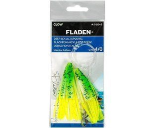 Оснащення морське Fladen Glowing Squids Glow Green №10
