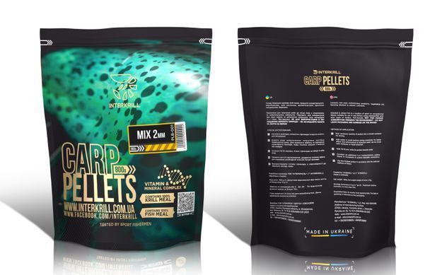 Пелетс Interkrill MIX 2мм, 800г