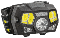 Origo Headlamp - Налобний ліхтарик(120 люмінів), з 4-а режимами освітлення, працює від акумулятора ємністю у (1200 мАг) .