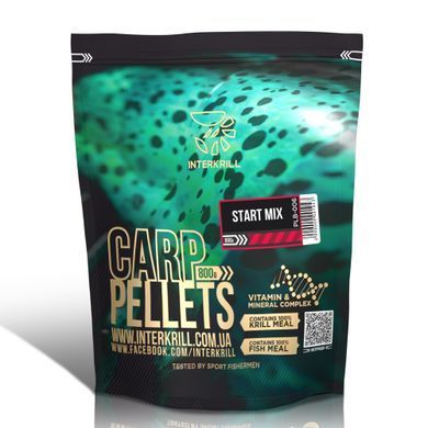 Пелетс INTERKRILL Pellets Start Mix 2мм/4мм