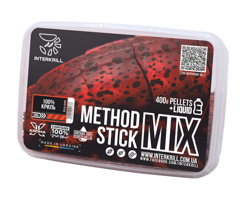 Пелетс Interkrill "METHOD/STICK MIX" 100% Криль, 400г