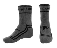 Шкарпетки термотреккинговые Flagman Extra Heat Merino Wool Midle Grey 44-45 L