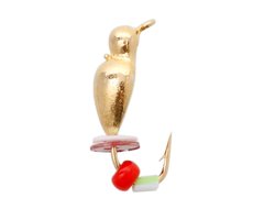 Мормишка вольфрамовая Flagman Німфа с вушком бисером 3.0мм золото