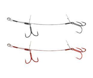 Готове оснащення Savage Gear Carbon49 Double Stinger #1 10.5см 16кг 2шт New
