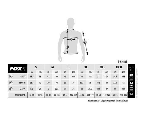 Fox Collection T - B/O - XL - Футболка чорна з оранжевим логотипом, розмір: (XL)