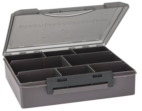 Carp Accessory Box 5in1, 23x20x6cm - Коропова коробка органайзер з прозорою кришкою та варіабильними секціями для фурнітури та дрібних аксессуарів, з комплектом 4-х менших коробочок(на 3-4-6 та 8 секцій), розміри: (23см x 20см x 6см)