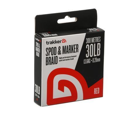 Trakker Spod Marker Braid (30lb)(13.6kg)(0.28mm)(300m)(Red) - Шнур Спод-Маркерний, червоний, діаметр: (0,28мм/13,6кг), довжина: (300м)