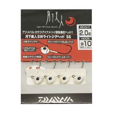 Джигголівка Daiwa Gekkabijin SW Light Jig Head SS 1.5gr #8 Red Glow (07312857)