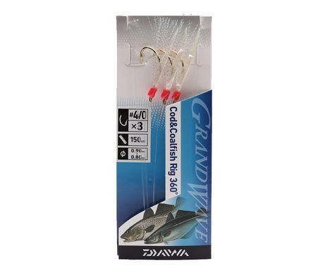 Спінінгове оснащення Daiwa Grand Wave Cod&Pollack Rig XH #4/0 White