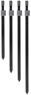 Телескопический усиленный металлический колышек Black Power Bankstick, 38-71cm