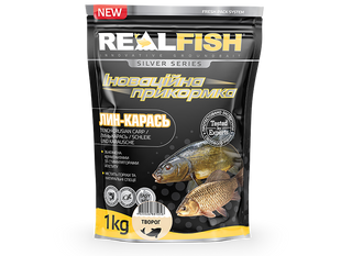 Прикормка Realfish "ЛИНЬ-КАРАСЬ" ТВОРОГ