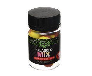 CARP PRO Diamond Бойл збалансований Balanced MIX ROBIN RED - SWEETCORN 16 мм