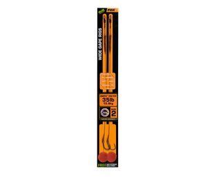 Готовий повідець з гачком Fox Edges Wide Gape Camotex Semi Stiff №2 35lb