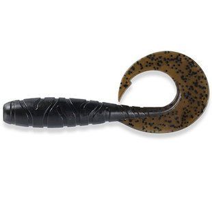 Силікон FishUP Mighty Grub 4.5" (4шт), #043 - Watermelon Brown/Black