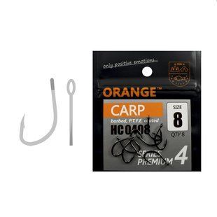 Гачки ORANGE Carp Premium Series 4, колір teflon, розмір №8, в уп. 8шт