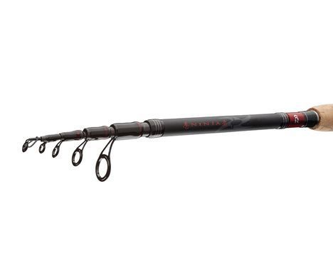 Cпінінговe вудлище Daiwa Ninja-X Tele Spin 3.6м 20-60г, 3.6 м, 60 г, Графит (карбон), Швидка (Fast), 99 см, 6, Пробка, Спінінгове, 20 г, 245 г