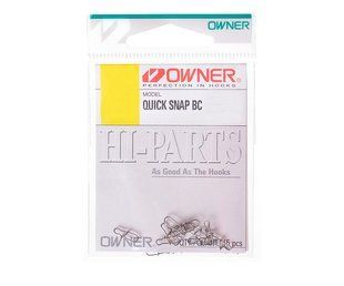 Застiбка "OWNER" 52818 Quick Snap BC №01 10,9кг.15шт. black