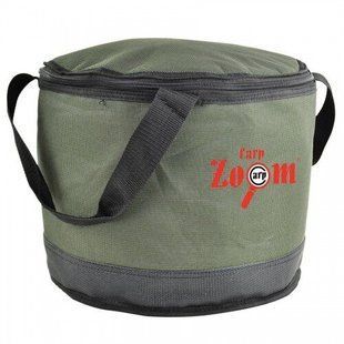 Матерчатое ведро с крышкой на молнииCollapsible Bait Bucket, insulated, &Oslash;31x25cm (Матерчатое ведро с крышкой на молнии, с внутренним термослоем для замешивания прикормок, и хранения насадок)