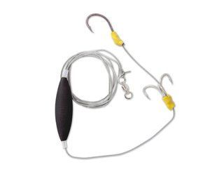 Сомове оснащення Black Cat Subfloat Worm and Calamari Rig L 100кг №2/0, №6/0