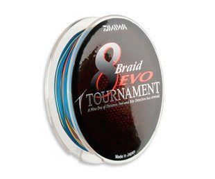 Шнур Daiwa Tournament 8xBraid EVO Multicolor 150м 0.16мм