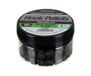 Насадочний пелетс Carp Pro Hook Pellets Pre-Drilled Black Halibut&Krill 8мм