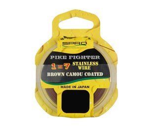Поводковий матеріал Spro 1x7 Brown Coated Wire 20м 40lb